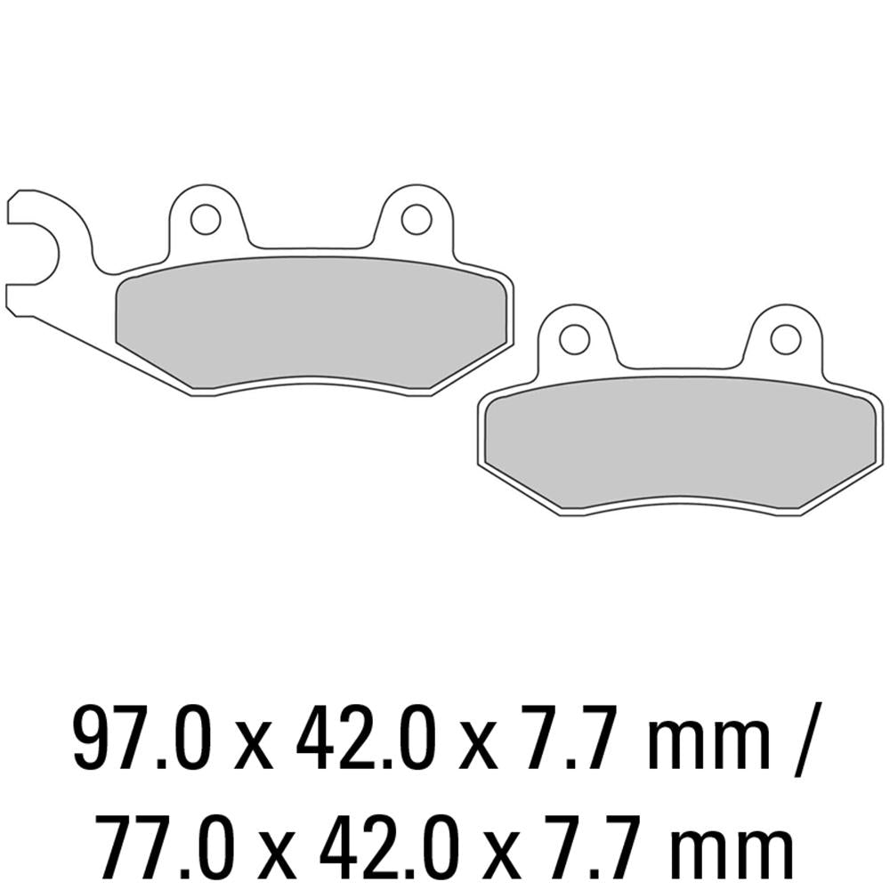 FERODO Disc Pad Set - FDB497 ST Sinter Grip Sintered Compound - Road