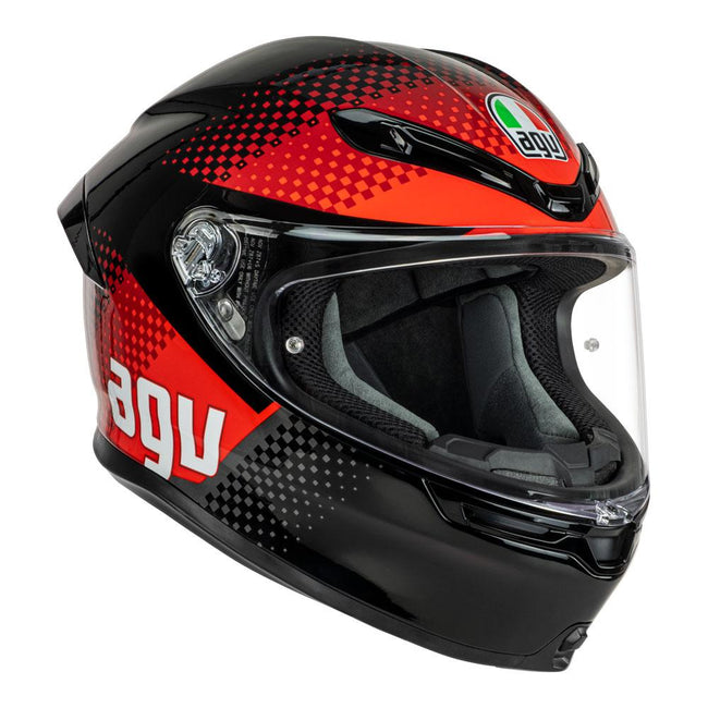 AGV K6 S - FISION BLACK/RED Hover Image