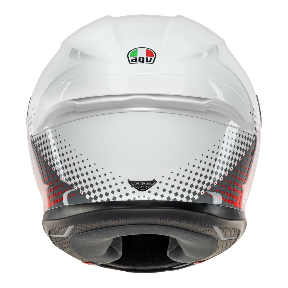 AGV K6 S - FISION WHITE/RED/LIGHT GREY