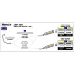 ARROW 51005MI Link Pipe - Stainless Non Cat
