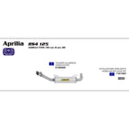 ARROW 51509AO Silencer - THUNDER Aluminium Silver with Steel End Cap