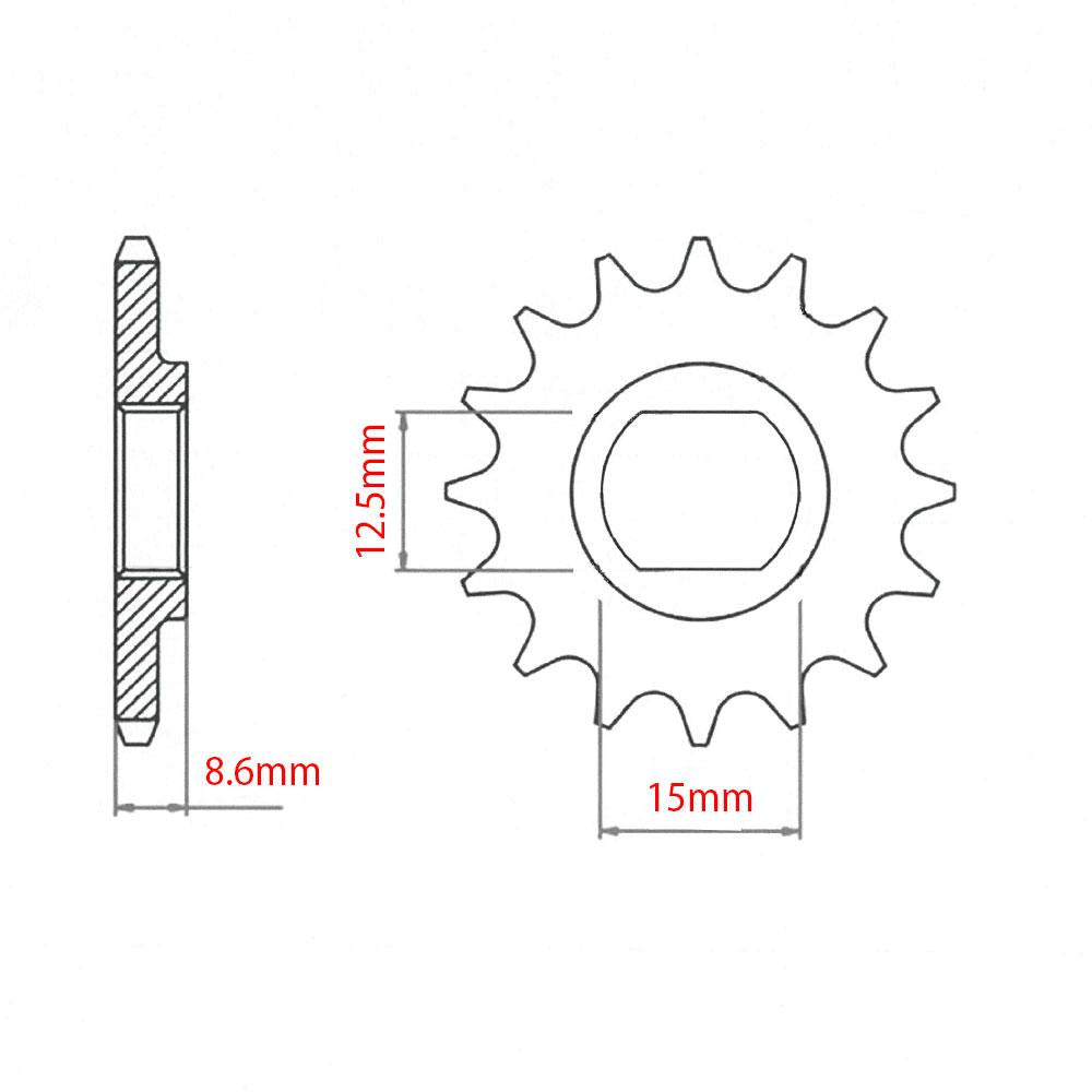 FRONT SPROCKET - STEEL 10T 415P