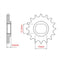 FRONT SPROCKET - STEEL 10T 415P
