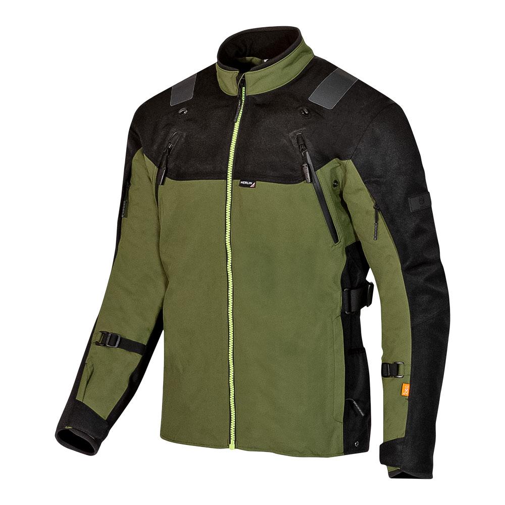 Merlin Navar Laminated D3O® Jacket Black/Dark Green