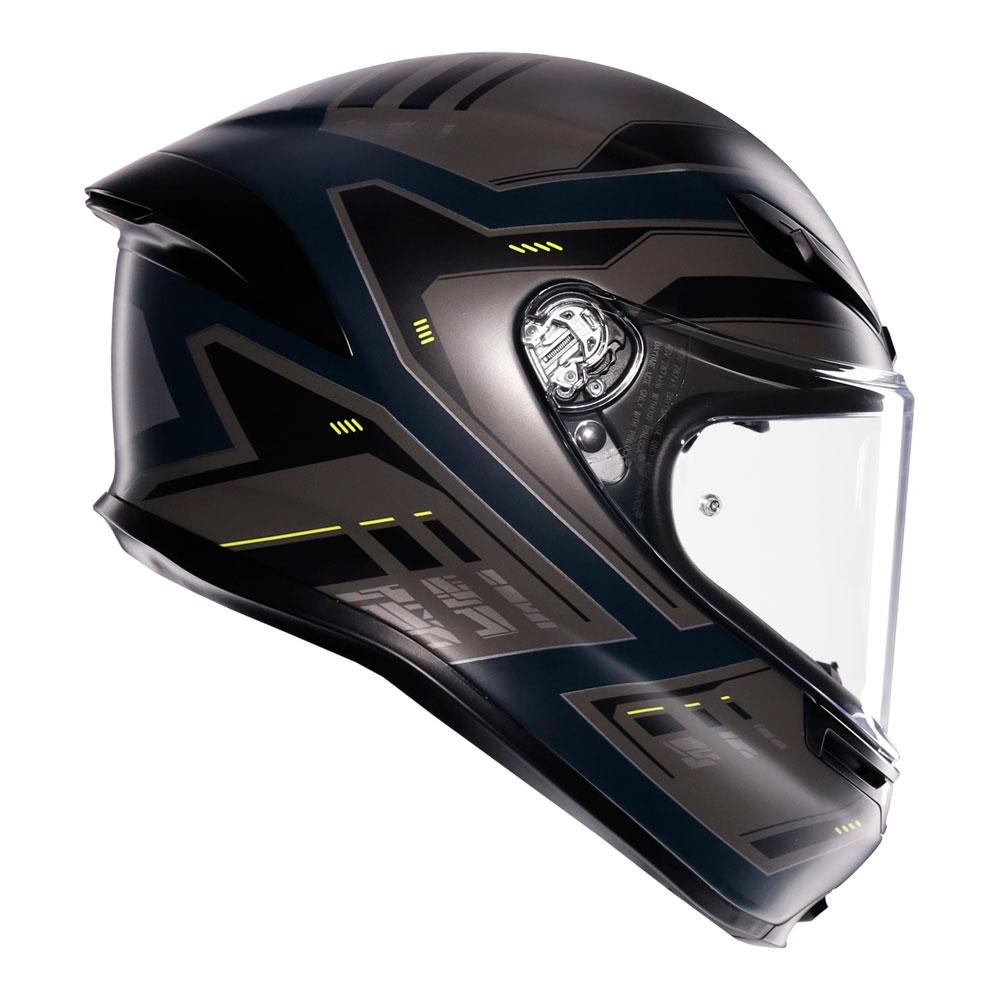 AGV K6 S - ENHANCE MATT GREY/YELLOW FLURO