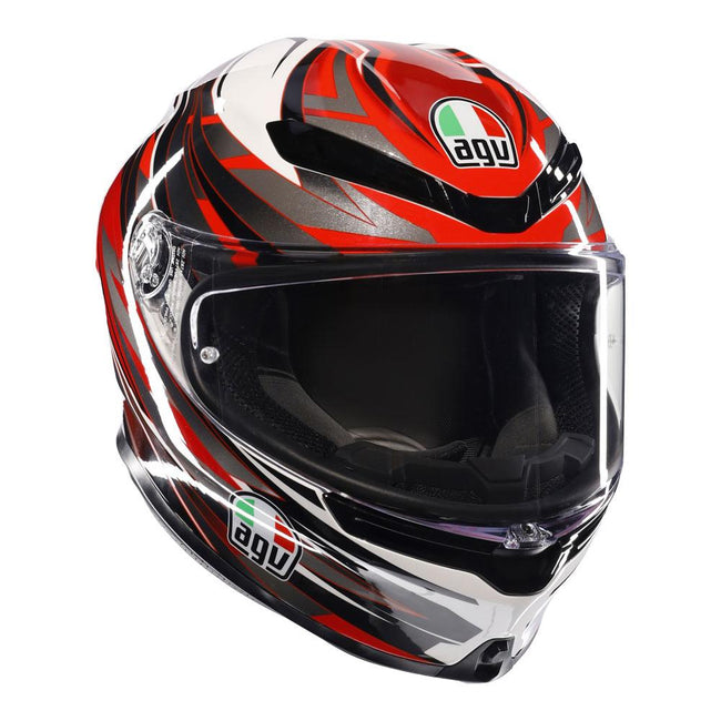 AGV K6 S - REEVAL WHITE/RED/GREY Hover Image
