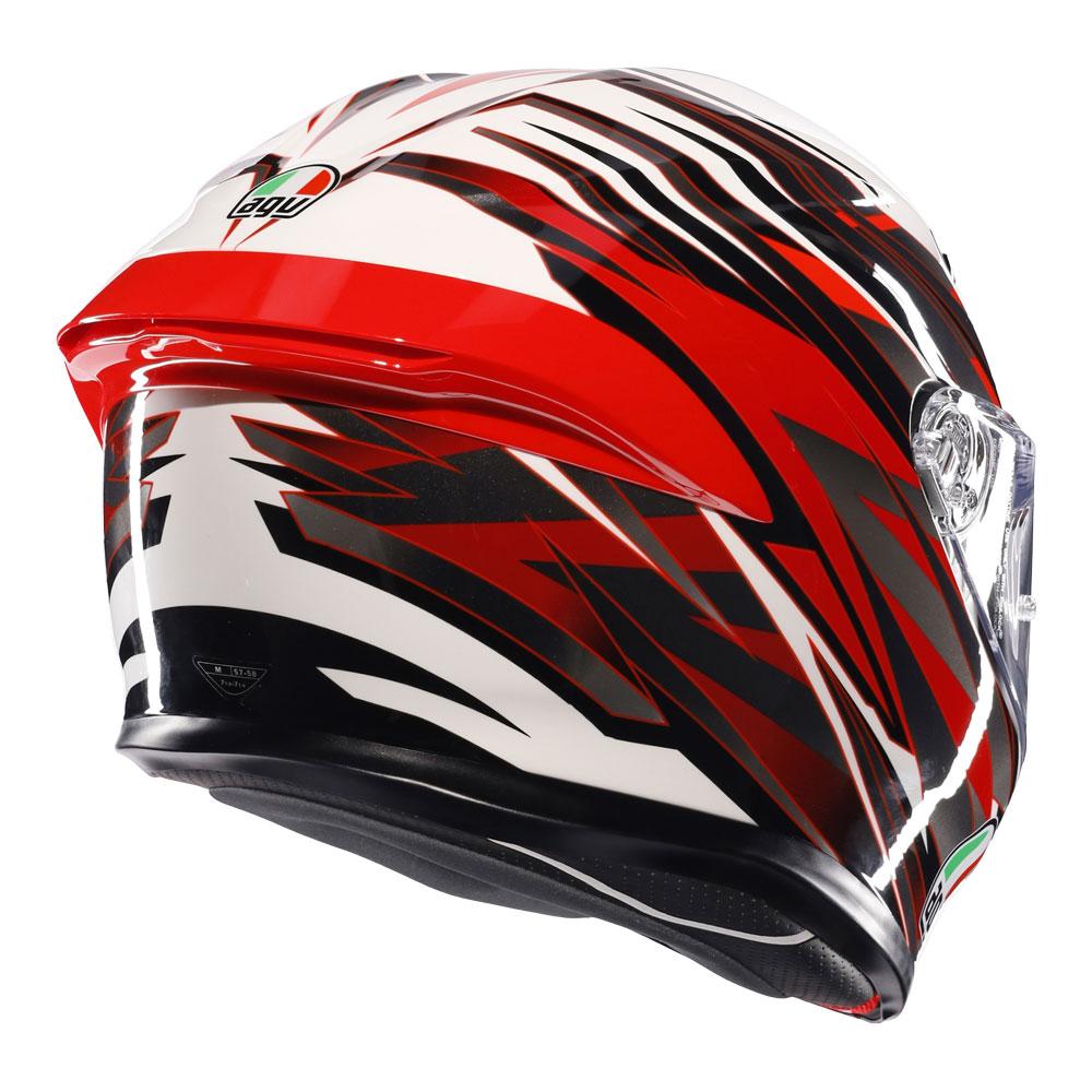 AGV K6 S - REEVAL WHITE/RED/GREY