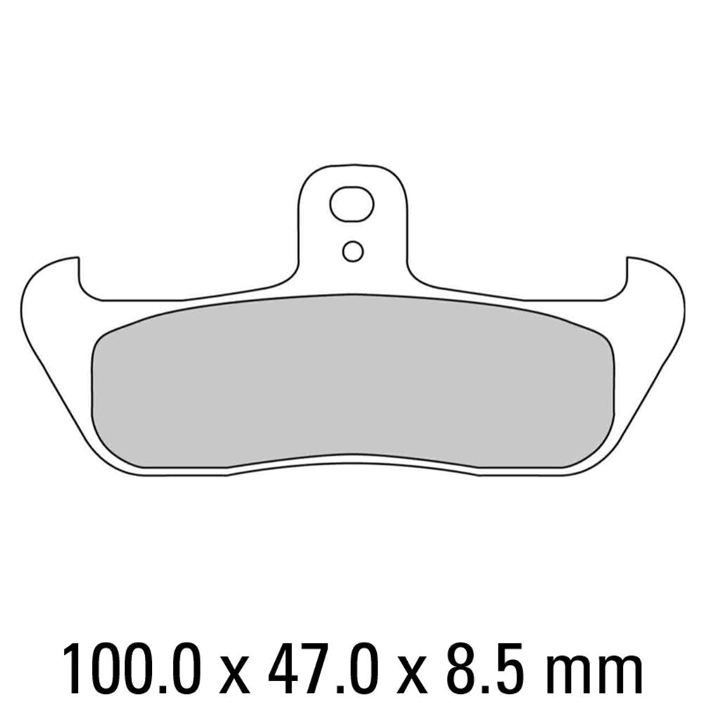 FERODO Disc Pad Set - FDB499 P Platinum Non Sintered Compound