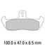 FERODO Disc Pad Set - FDB499 P Platinum Non Sintered Compound
