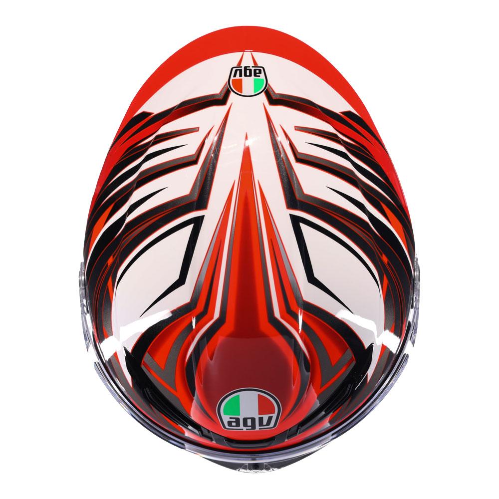 AGV K6 S - REEVAL WHITE/RED/GREY