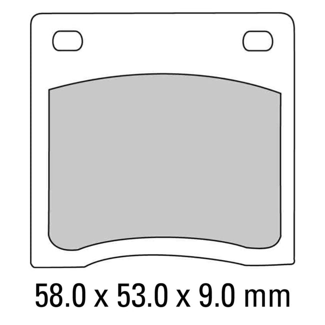 FERODO Disc Pad Set - FDB151 P Platinum Non Sintered Compound Hover Image