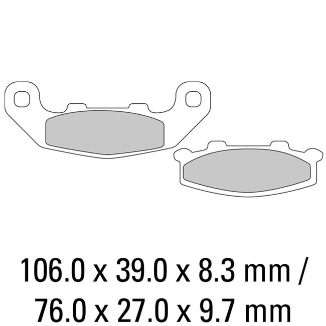 FERODO Disc Pad Set - FDB508 P Platinum Non Sintered Compound Hover Image
