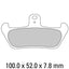 FERODO Disc Pad Set - FDB529 P Platinum Non Sintered Compound