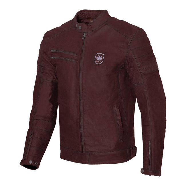 Merlin Alton II D3O® Leather Jacket Oxblood Hover Image