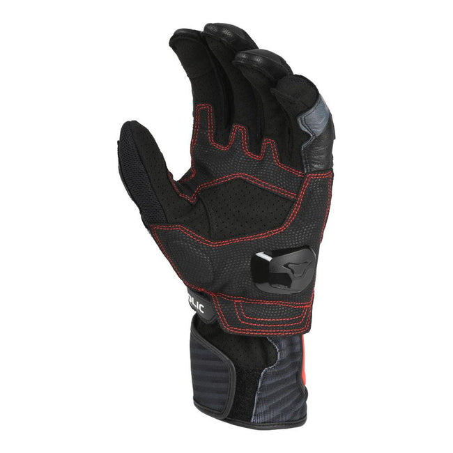 Macna Shellar Gloves Black/Red Main Image