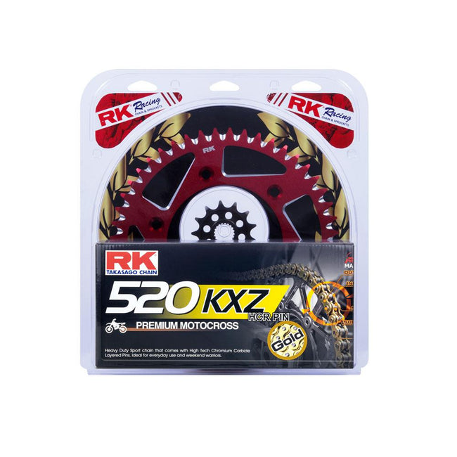 LITE PACK - RK CHAIN & SPROCKET KIT RED - 13/49 CRF250R 04-17 Hover Image