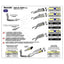 ARROW 71736AK Silencer Set - THUNDER Aluminium Silver with Carbon End Cap