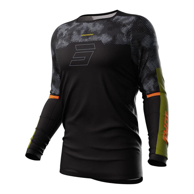Shot Contact Patrol Jersey Black/Kaki Hover Image