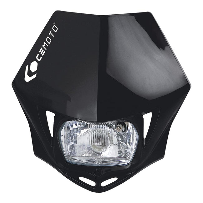 CEMOTO HEADLIGHT X-FUSE BLACK Hover Image