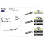 ARROW 71804AON Silencer - RACE-TECH Aluminium Dark with Steel End Cap