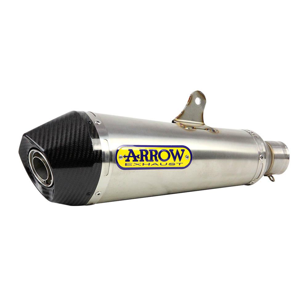 ARROW 71804XKI Silencer - X-KONE Nichrom Silver with Carbon End Cap