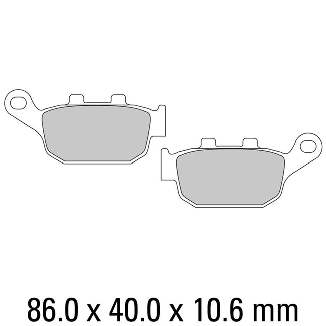 FERODO Disc Pad Set - FDB531 ST Sinter Grip Sintered Compound - Road Hover Image