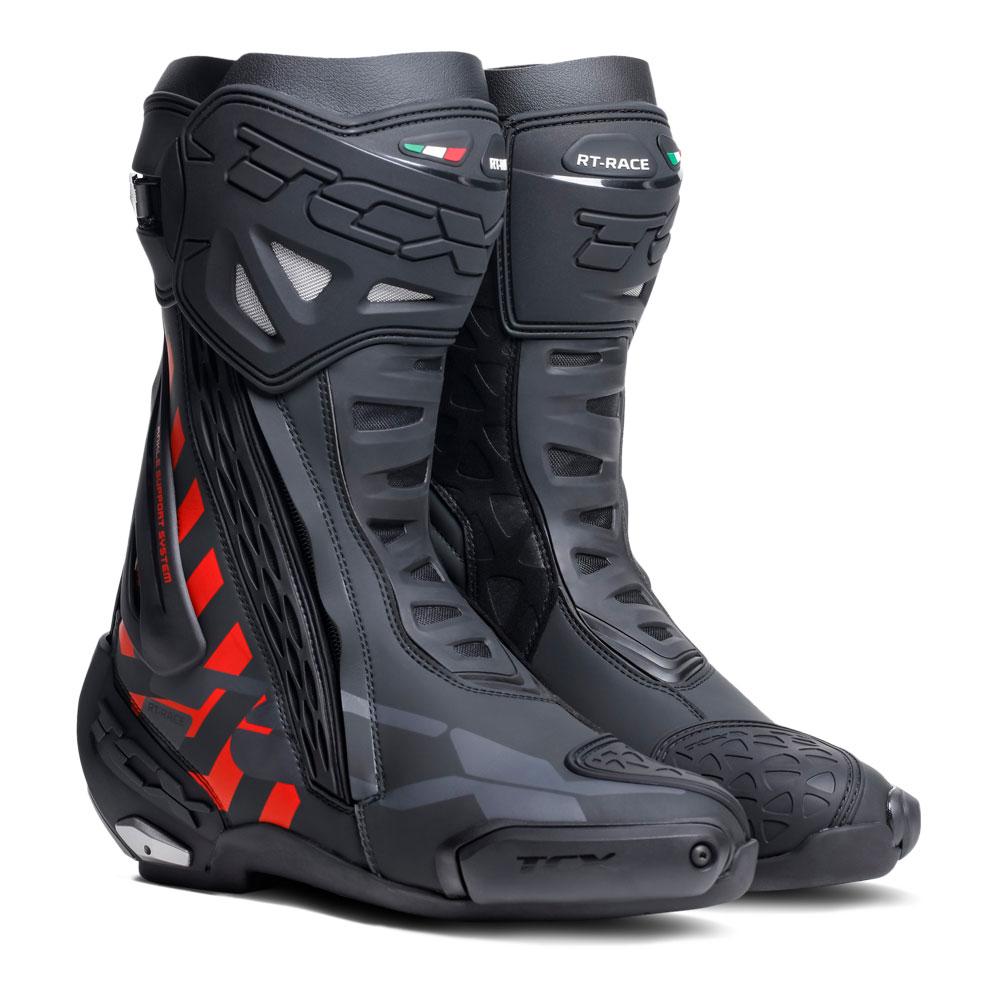 TCX RT-RACE BOOTS BLACK/RED