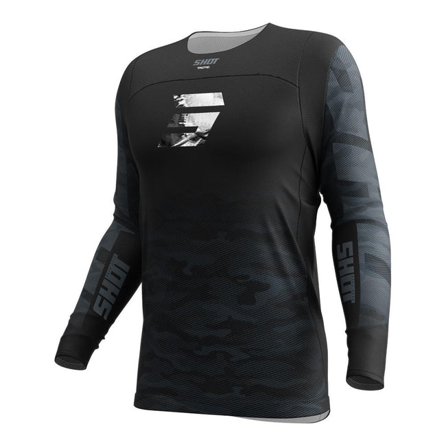 Shot Contact Tactic Jersey Black/Grey Hover Image