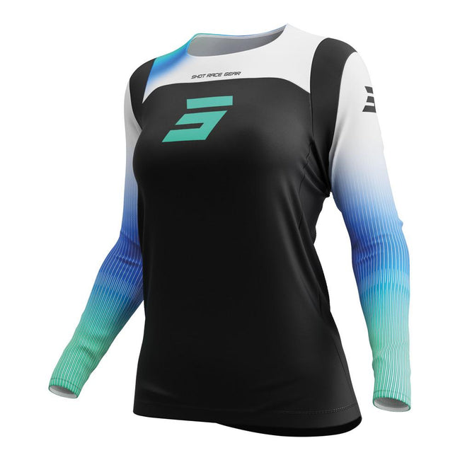 Shot Contact Hera Ladies Jersey Blue Hover Image