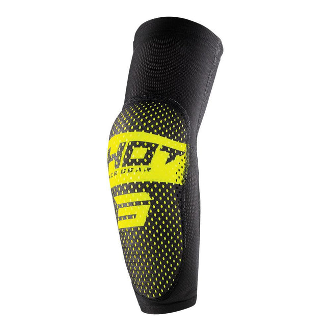 Shot Airlight Kid Elbow Guards Black/Neon Yellow Hover Image
