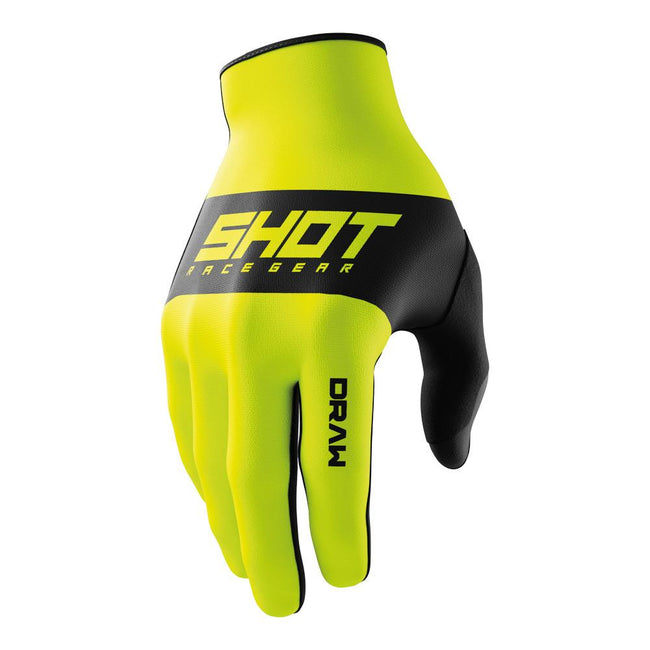 Shot Draw Kid Sky Gloves Neon Yellow Hover Image
