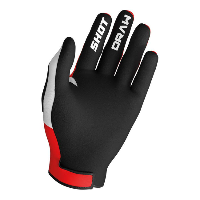 Shot Draw Kid Sky Gloves Red Main Image