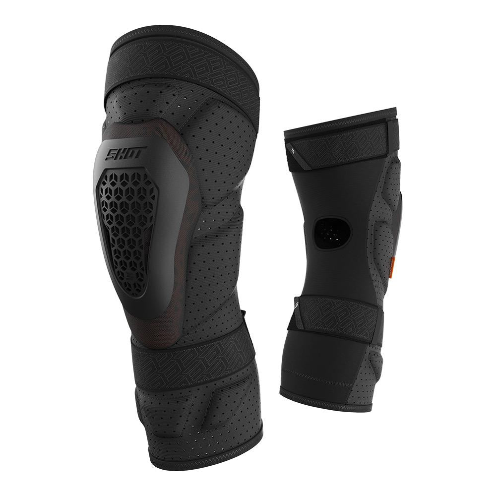 Shot Protector D3O® Knee Guards Black/Neon Yellow