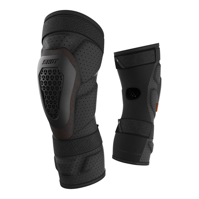 Shot Protector D3O® Knee Guards Black/Neon Yellow Hover Image