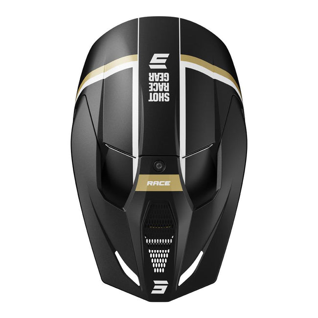 Shot Race Mythic Helmet Black/Gold Matt Main Image