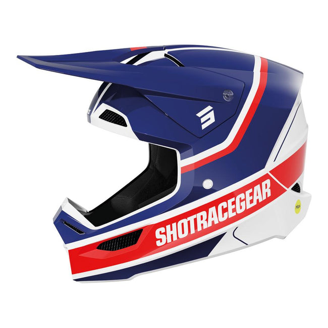 Shot Race Mythic Helmet Blue/Red Glossy Hover Image
