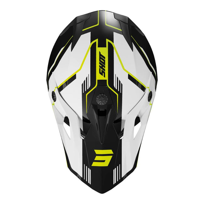 Shot Pulse Lines Helmet Black/Neon Yellow Glossy Main Image