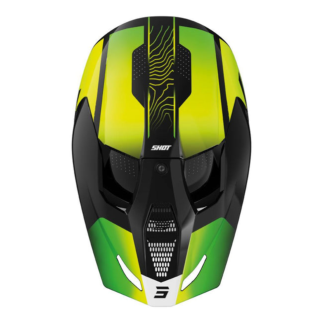 Shot Furious Kid Apex Helmet Neon Yellow Glossy Main Image