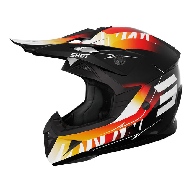 Shot Pulse Kid X-Treme Helmet Orange/Red Glossy Hover Image