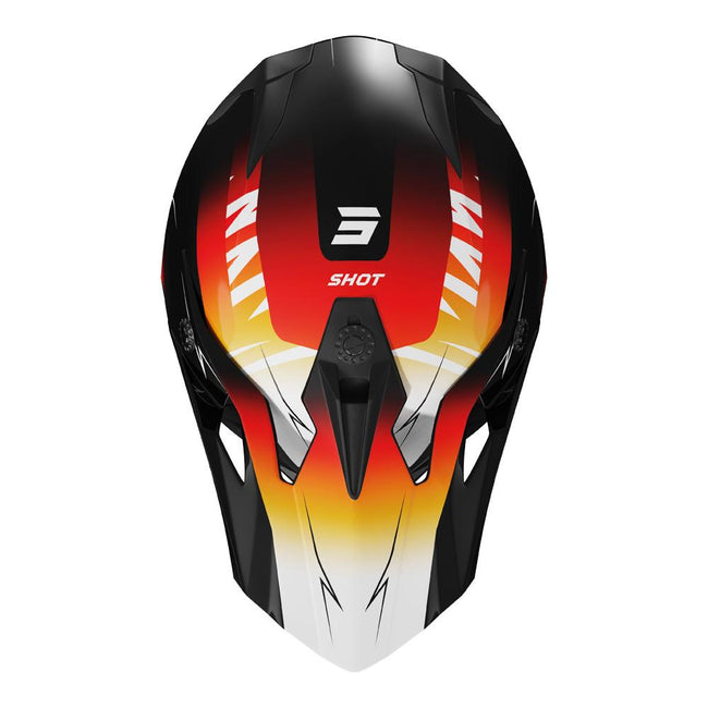 Shot Pulse Kid X-Treme Helmet Orange/Red Glossy Main Image