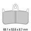 FERODO Disc Pad Set - FDB533 ST Sinter Grip Sintered Compound - Road