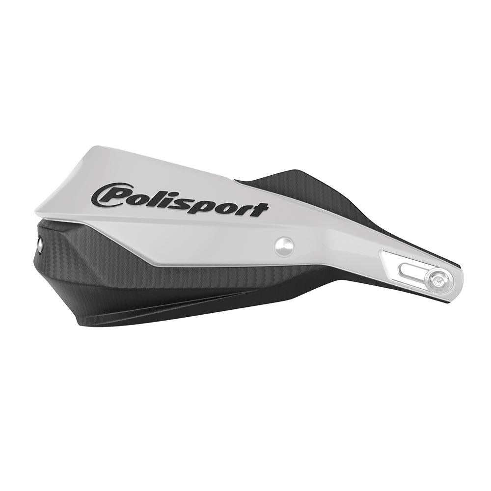 POLISPORT TRAILBLAZER HANDGUARDS HONDA TRANSALP 23-24 - WHITE/BLACK