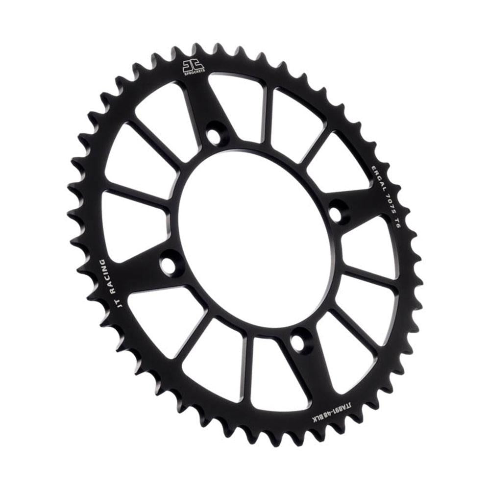 JT ALLOY RACELITE SPROCKET - 48T 520P - BLACK (30-K08-48KJ)