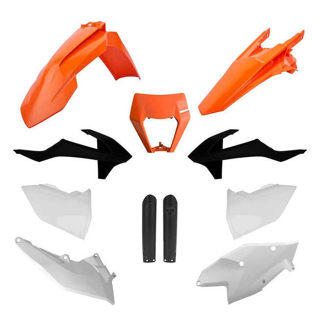 POLISPORT MX KIT KTM EXC/F 17-19 ORANGE/WHITE/BLACK Hover Image