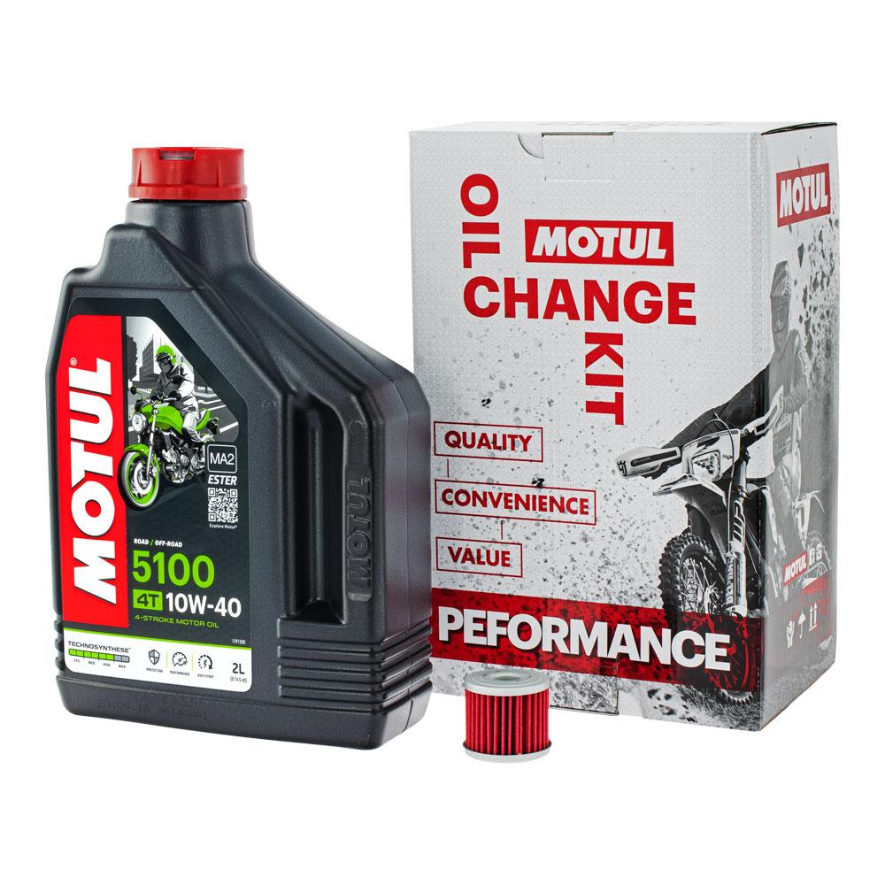 MOTUL PERFORMANCE OIL CHANGE KIT - KAWASAKI KX250F 04-24  KX450F 16-24
