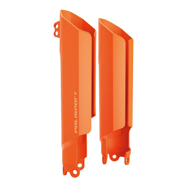 POLISPORT FULL WRAP FORK GUARDS KTM HUSQY GASGAS SHERCO - ORANGE Hover Image