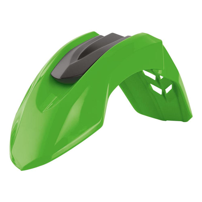 POLISPORT SUPERMOTO LINE FRONT FENDER - GREEN Hover Image