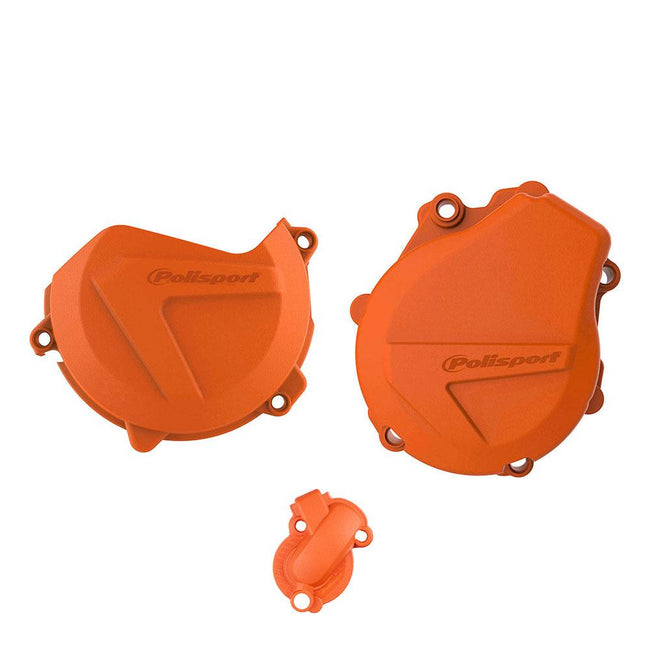 POLISPORT ENGINE COVER PROTECTION KIT KTM - ORANGE Hover Image