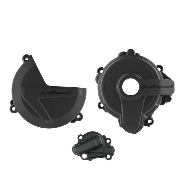 POLISPORT ENGINE COVER PROTECTION KIT SHERCO SE 250/300 14-24 - BLACK Hover Image