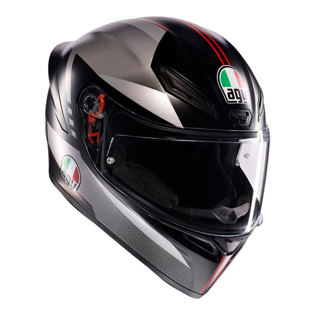 AGV K1 S - LAP MATT BLACK GREY RED Hover Image